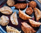 A picture of step 12 of Steamed and Fried Soya Momos (Soybean Dumplings).