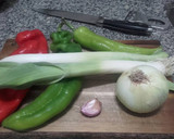 Foto del paso 1 de la receta: Tallarines con crema de verduras