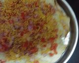 A picture of step 2 of Masala papad.