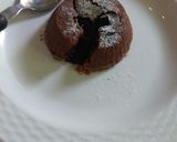 A picture of step 3 of Oats chocolate lava cup cake.