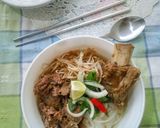 Foto langkah ke 7 dari resep Pho Bo (Vietnamese Beef and Rice Noodle Soup) 🇻🇳.