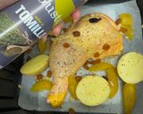 Foto del paso 3 de la receta Muslo de pollo con ciruelas y patatas en Airfryer