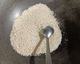 A picture of step 1 of Rajgira halwa.