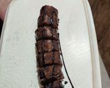 A picture of step 10 of Chocolate Pin wheel Rolls.