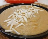 Foto del paso 5 de la receta: Puré de Patata en Copos con Daikon y Arena de Kikos