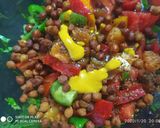 A picture of step 1 of Tabbouleh salad.