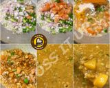 A picture of step 3 of Dilli Wala Matar Kulcha.