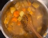 A picture of step 2 of Ghosty chicken katsu curry.