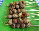 Foto langkah ke 5 dari resep Sate bakso ikan gupi.