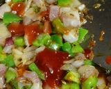A picture of step 2 of Indo Chinese fried rice.