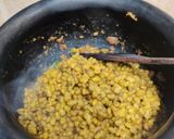 A picture of step 5 of Green dal.