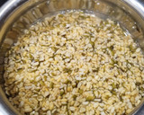 A picture of step 1 of Moong Dal Appe with vegetables.