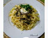 Foto del paso 14 de la receta: Nidos Tagliatella con salsa pesto, queso de cabra y miel