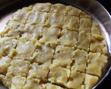 A picture of step 6 of Chandrakantalu(Moong Dal Fried Burfi).