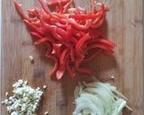Une image de l'étape 1 de Gratin de pâtes à la mexicaine (végé).