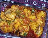 A picture of step 8 of Boneless chicken karahi.