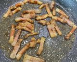 A picture of step 1 of Pasta with Eggplant Cream and Crispy Guanciale.