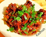 A picture of step 3 of Cabbage Manchurian.
