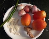 A picture of step 1 of Chana Rangeela.