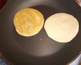 A picture of step 4 of Gorditas Stuffed with Shredded Beef in Red Chile Sauce.