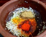 A picture of step 4 of Kerala sardine fish curry.