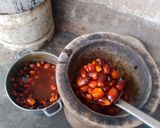 Une image de l'étape 10 de Sauce graines avec pâte de bœuf 😋 et poisson fumé mérou 🩷.
