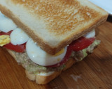 Foto del paso 3 de la receta: Sándwich de aguacate, atún, tomate y huevo