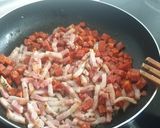Foto del paso 4 de la receta: Macarrones con chorizo, bacon y tomate