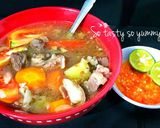 Foto langkah ke 13 dari resep Sop Kambing Bumbu Rempah Juara.