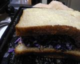 A picture of step 2 of Purple Chinese Cabbage Cheese Sandwich.