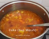 Foto langkah ke 4 dari resep Cake (Sup Merah).