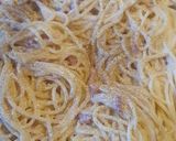 A picture of step 8 of Carbonara.