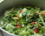 Hình bước làm 7 của món CƠM NHÀ |CANH CHUA BÔNG SO ĐŨA & TÉP RANG