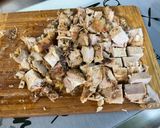 Une image de l'étape 4 de Effiloché de porc aux pommes de terre, champignons et coriandre.