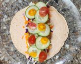 Foto del paso 5 de la receta: 🍳🌯Wrap fresco de vegetales y huevo revuelto 🌯🍳