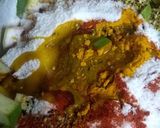 A picture of step 2 of Raw mango pickle.