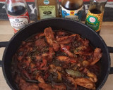 Foto del paso 4 de la receta: Pollo en salsa de ostras, soja y miel  con pimientos