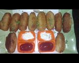 A picture of step 4 of Chicken bread roll.