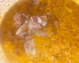 A picture of step 5 of Pounded yam and egusi soup.