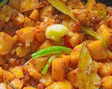 A picture of step 9 of Kumror chokka (Pumpkin & Poteto Sabji).