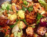 A picture of step 4 of Fried vegetable brown basmati rice with marinated tofu.