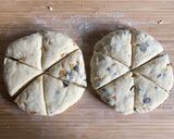 A picture of step 6 of Orange & Dark Chocolate Scones.