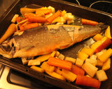 Foto del paso 13 de la receta: Röding (trucha salmonada),con hortalizas tostadas y cus-cús