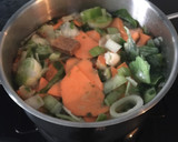 Une image de l'étape 4 de Velouté de patate douce, curry et lait de coco.