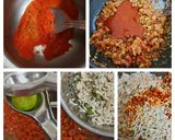 A picture of step 3 of Red rice pulav.