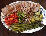 A picture of step 4 of California Farm Griddled Barbecued Fajitas.