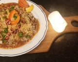 A picture of step 4 of Ragda Pattice Chaat.