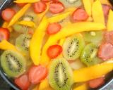 Foto langkah ke 6 dari resep Puding Buah 3 Lapis.