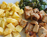 Foto del paso 5 de la receta: "Raxo a Galega" con pimientos de Padrón y patatas fritas