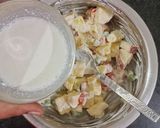 A picture of step 2 of Russian Salad.